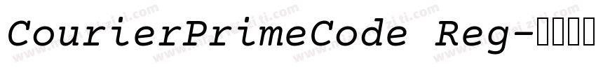 CourierPrimeCode Reg字体转换
